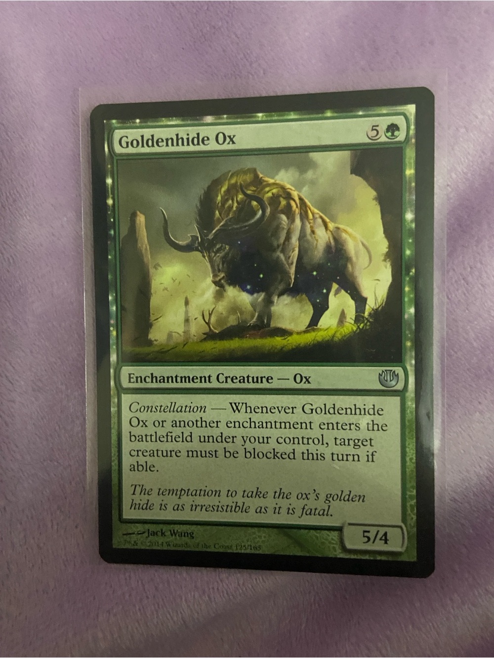 Goldenhide Ox Magic: The Gathering Card - Green Enchantment Creature